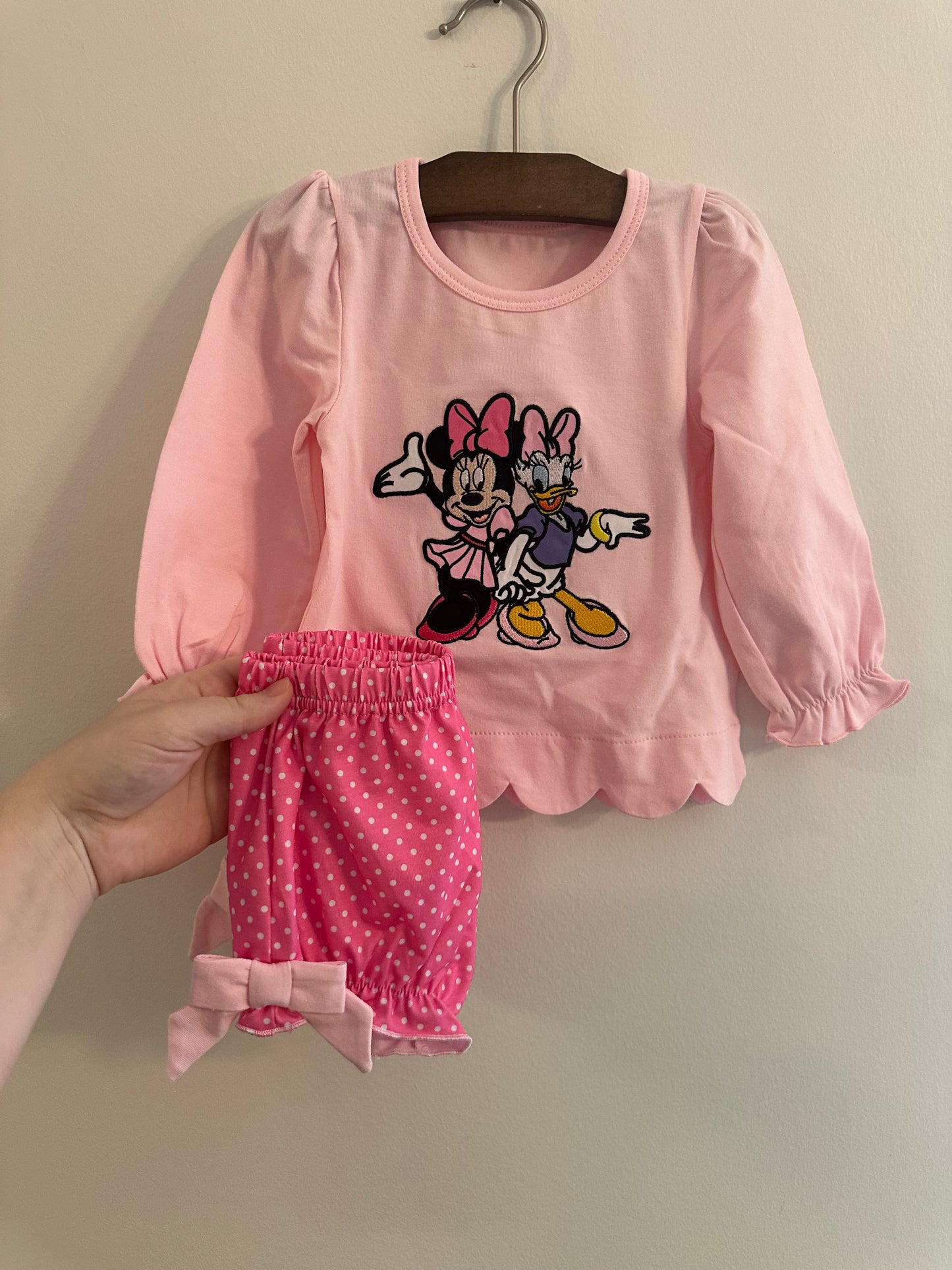 Girls Mouse Bowtique Friends Diaper Set