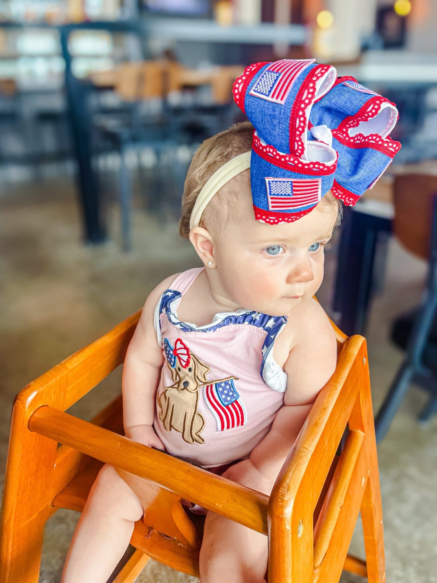 Girls Patriotic Puppy Bubble