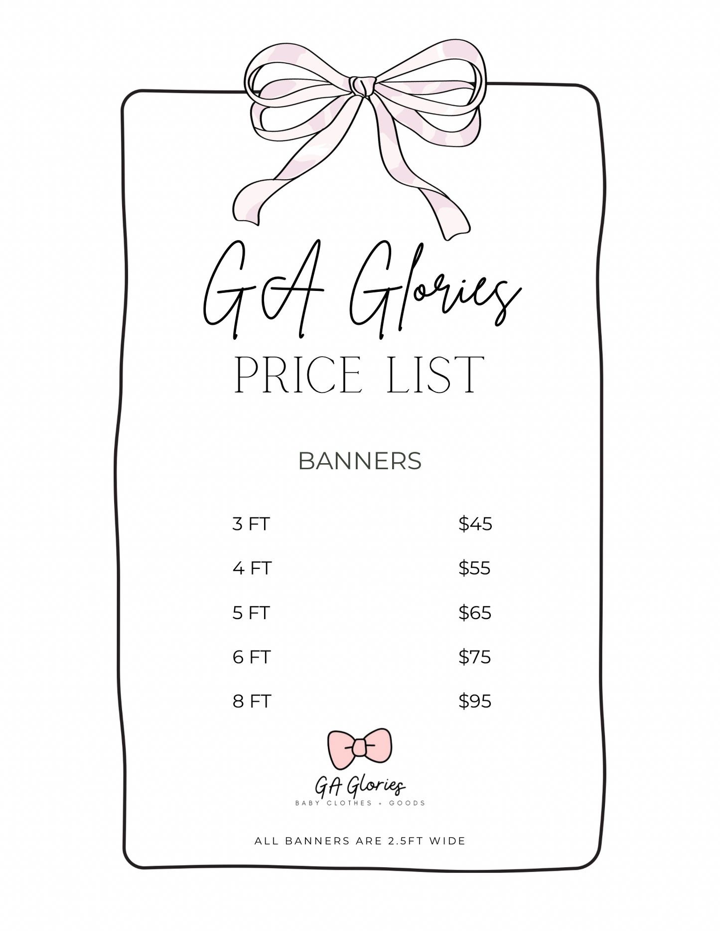 3FT Custom Hand-Painted Banner