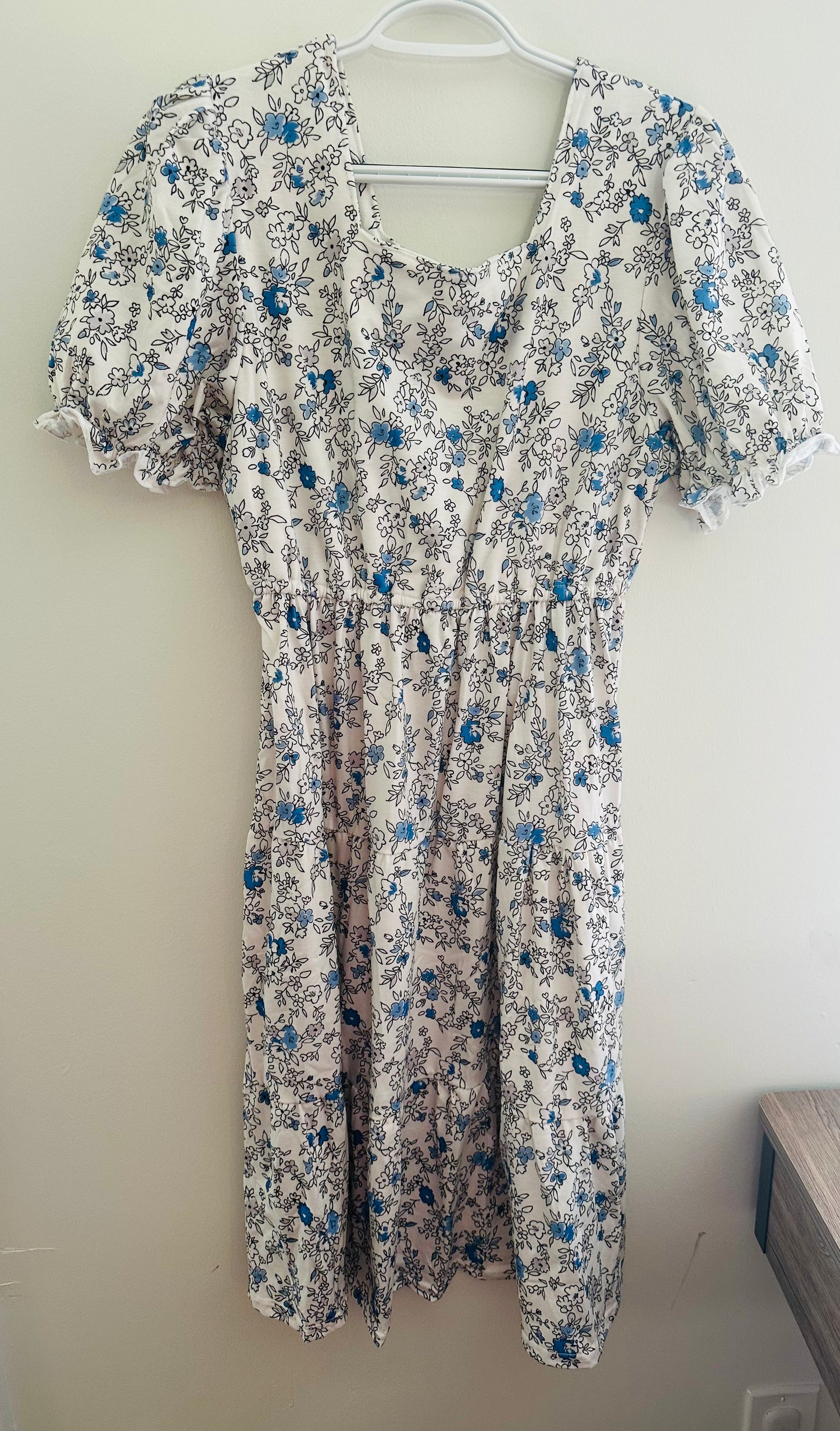 Blue Floral Mom Dress (Matching)