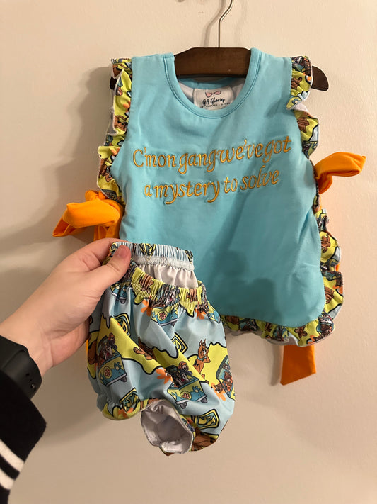 Girls Mystery Machine Diaper Set