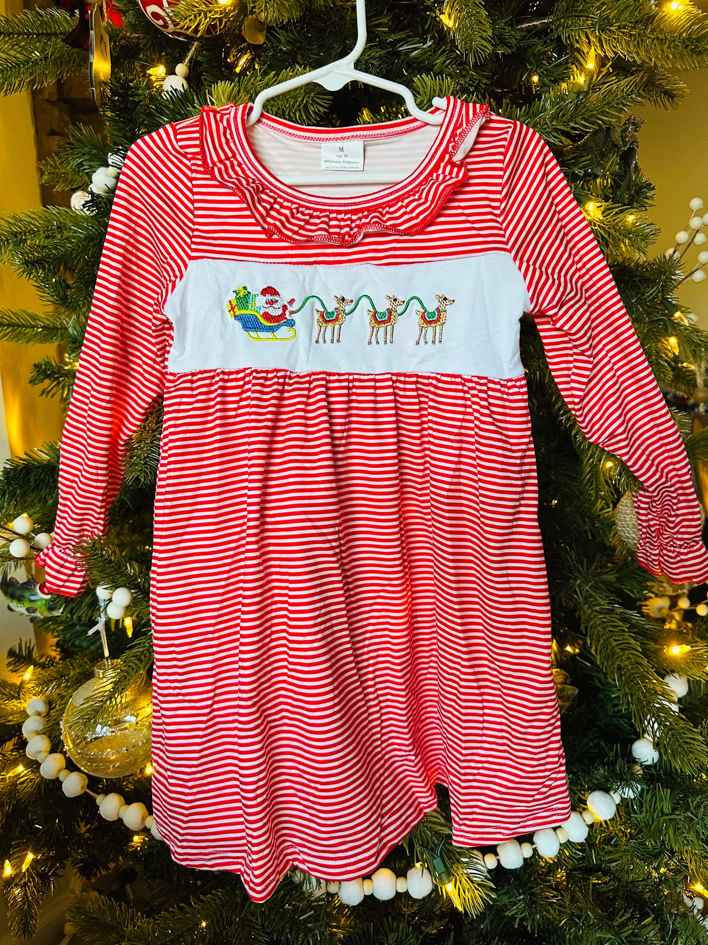 Girls Santa’s Reindeer Dress