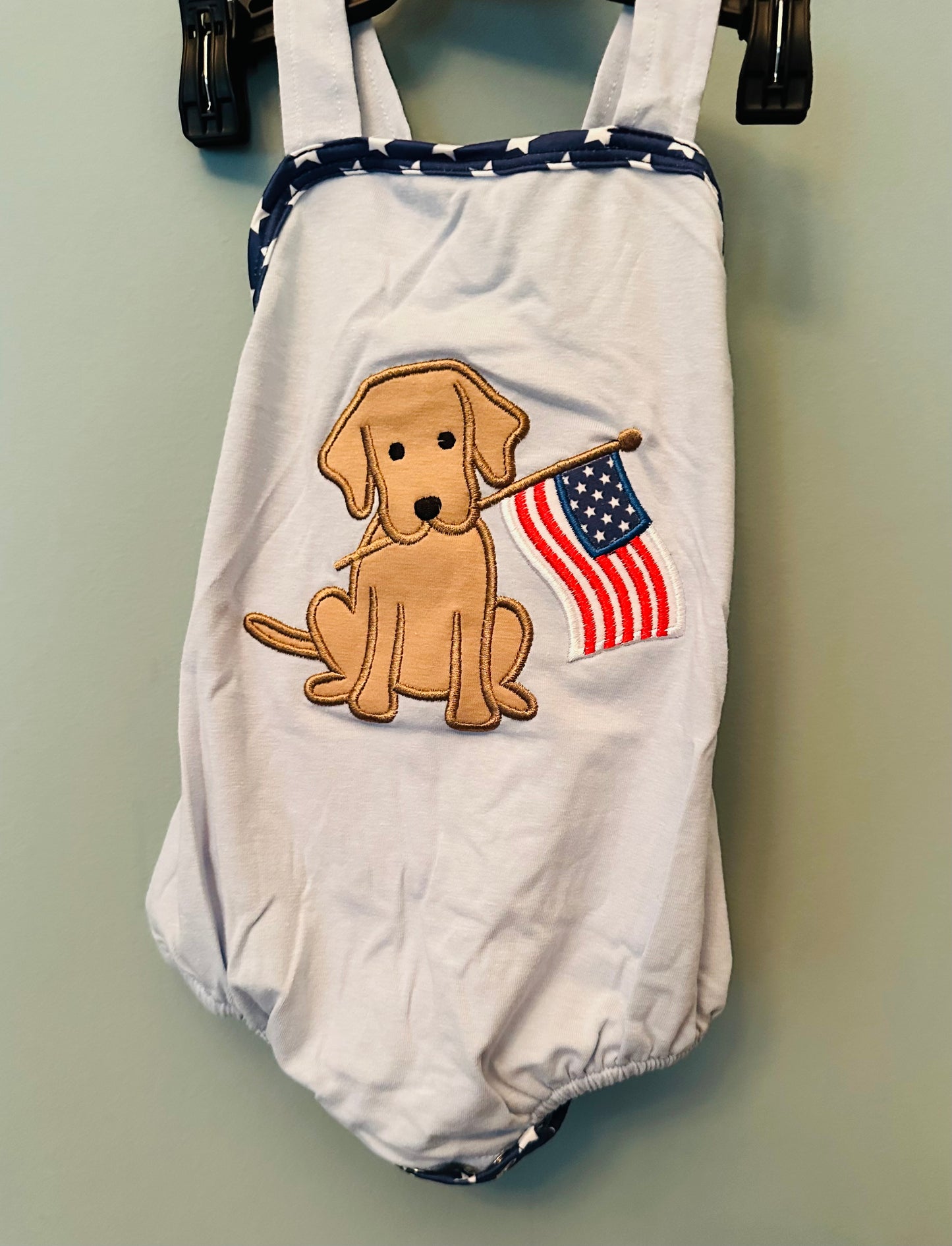 Boys Patriotic Puppy Bubble