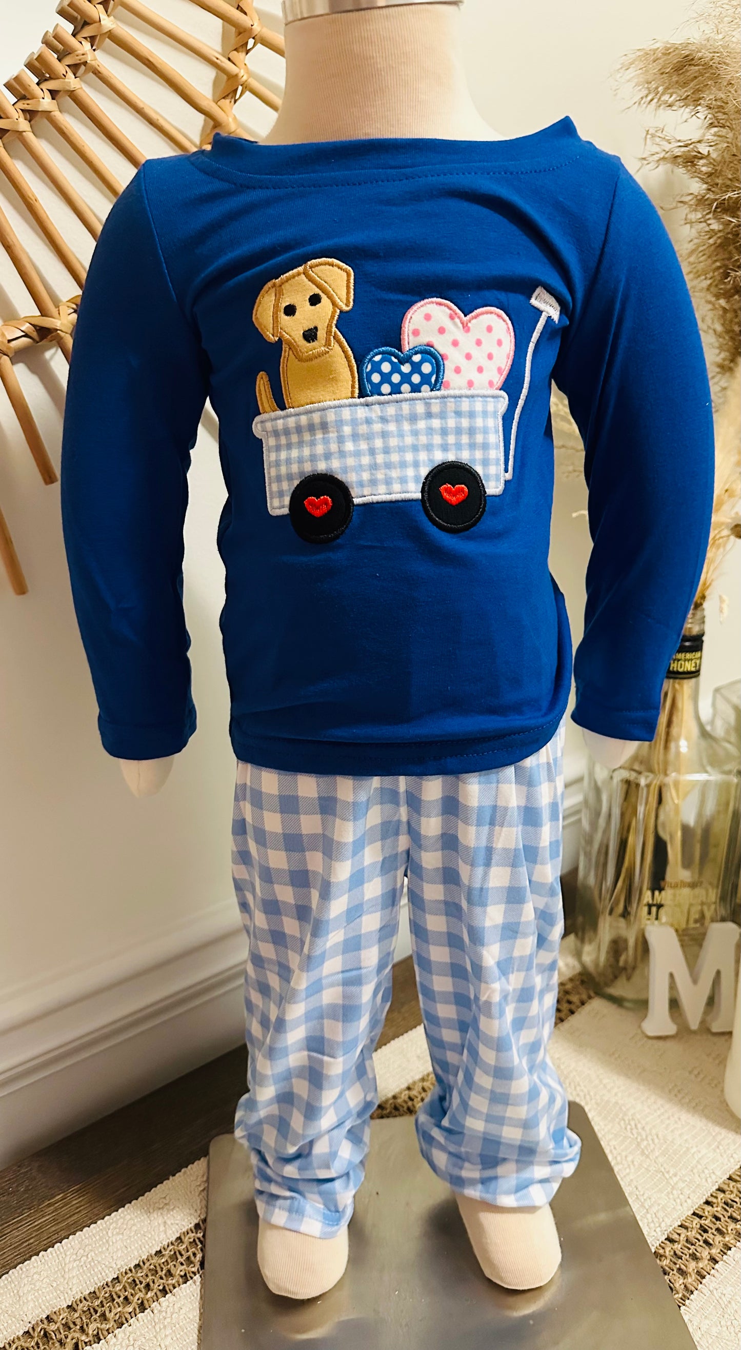 Boys Valentine's Dog Set