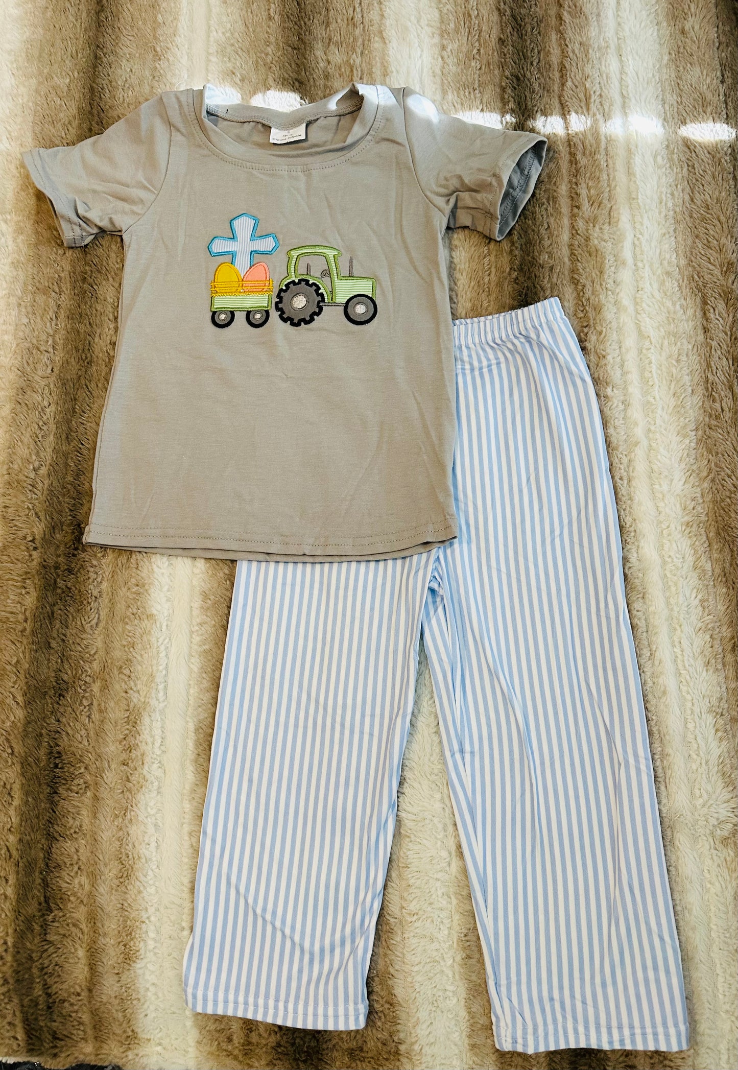 Boys Easter Tractor Set