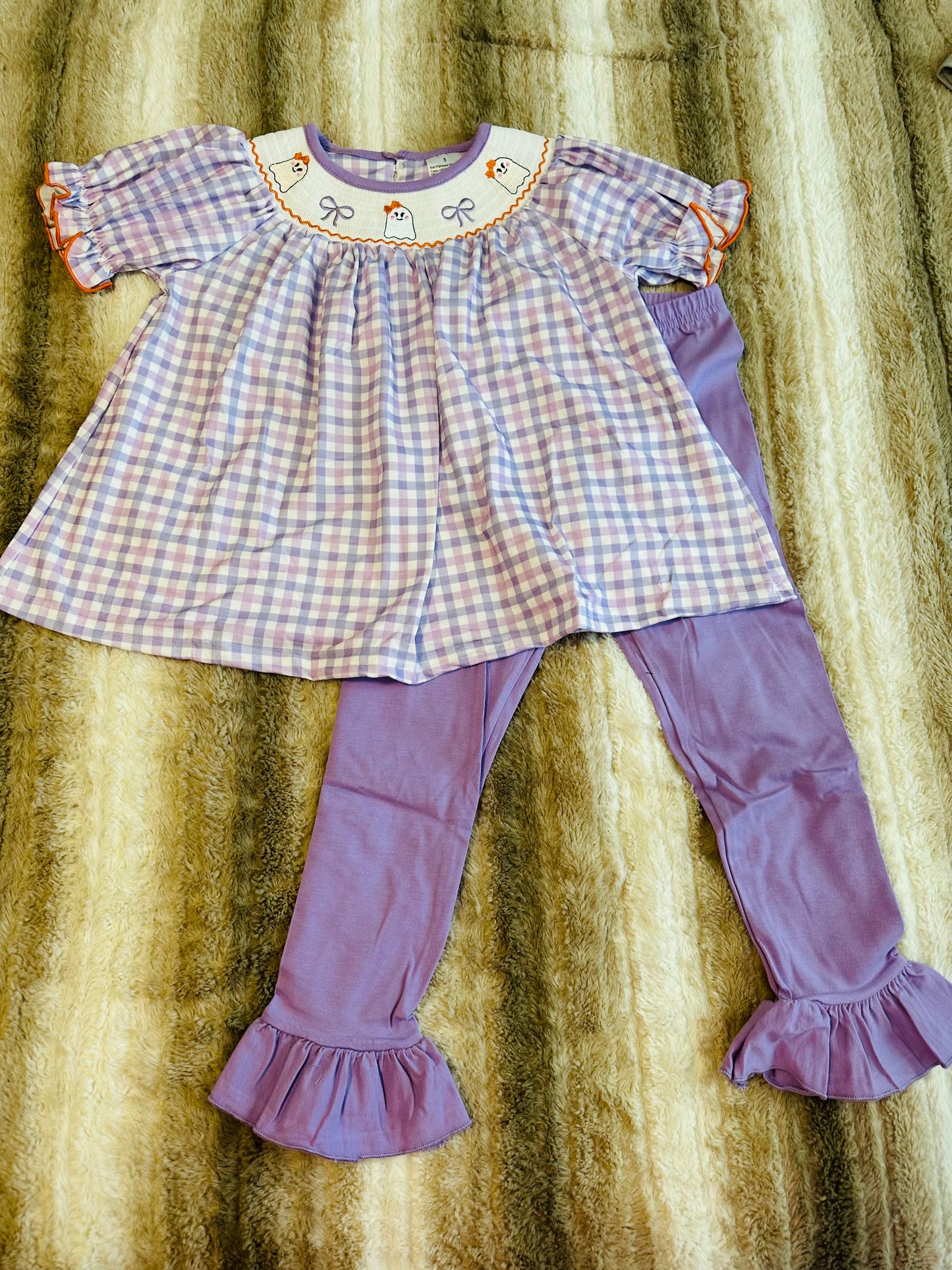 Girls Ghost Gingham Set