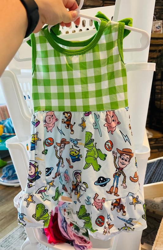 Girls Gingham Story Dress