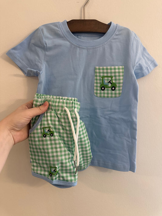 Boys Golf Cart Set